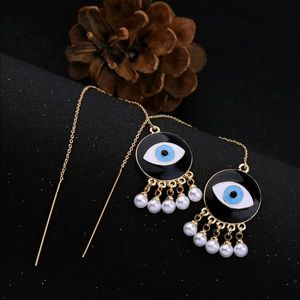Evil eye earrings new
